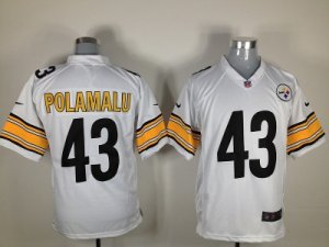 Nike pittsburgh steelers #43 polamalu white Game Jerseys