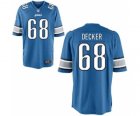 Men's Detroit Lions #68 Taylor Decker Light Blue Game Jersey