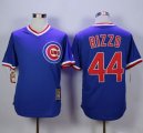 Chicago Cubs #44 Anthony Rizzo Blue Cooperstown Stitched MLB Jersey