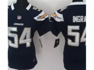 Nike Women NFL San Diego Chargers #54 Melvin Ingram Dark Blue Jerseys