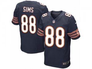 Mens Nike Chicago Bears #88 Dion Sims Elite Navy Blue Team Color NFL Jersey