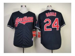 mlb jerseys cleveland indians #24 bourn blue[bourn]