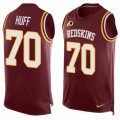 Mens Nike Washington Redskins #70 Sam Huff Limited Red Player Name & Number Tank Top NFL Jersey