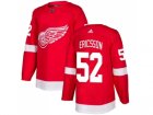 Men Adidas Detroit Red Wings #52 Jonathan Ericsson Red Home Authentic Stitched NHL Jersey