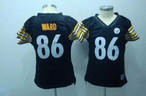 Women Pittsburgh Steelers #86 ward black