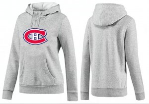 NHL Women Montreal Canadiens Logo Pullover Hoodie 17