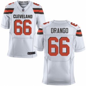 Mens Nike Cleveland Browns #66 Spencer Drango Elite White NFL Jersey