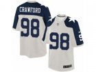 Youth Nike Dallas Cowboys #98 Tyrone Crawford Limited White Throwback Alternate NFL Jersey