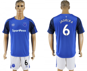 2017-18 Everton FC 6 JAGIELKA Home Soccer Jersey