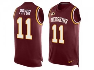 Mens Nike Washington Redskins #11 Terrelle Pryor Limited Red Player Name & Number Tank Top NFL Jersey