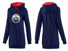 NHL Women Edmonton Oilers Logo Pullover Hoodie 5