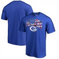 Green Bay Packers NFL Pro Line by Fanatics Branded Banner Wave Big & Tall T-Shirt Royal