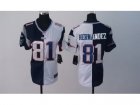 Nike Women New England Patriots #81 Aaron Hernandez white-blue[Elite split]