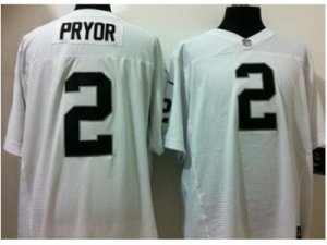 Nike Oakland Raiders #2 Terrelle Pryor White jerseys[Elite]