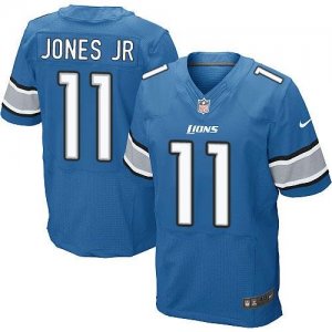 Nike Detroit Lions #11 Marvin Jones Jr Blue Team Color Men Stitched NFL Elite Jersey