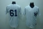 mlb new york yankees #61 park white