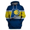 Pacers Blue All Stitched Hooded Sweatshirt