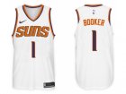 Nike NBA Phoenix Suns #1 Devin Booker Jersey 2017-18 New Season White Jersey