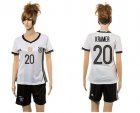 Women Germany #20 kramer White Home Soccer Country Jersey