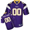 Customized Minnesota Vikings Jersey Eqt Purple Team Color Football