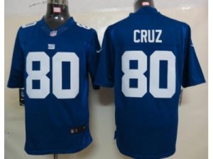 Nike NFL New York Giants #80 Victor Cruz Blue (Limited)Jerseys