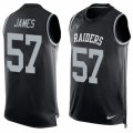 Mens Nike Oakland Raiders #57 Cory James Limited Black Player Name & Number Tank Top NFL Jersey