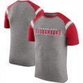 Tampa Bay Buccaneers Enzyme Shoulder Stripe Raglan T-Shirt Heathered Gray