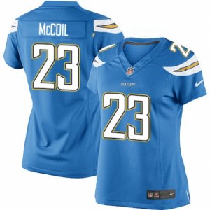 Women\'s Nike San Diego Chargers #23 Dexter McCoil Limited Electric Blue Alternate NFL Jersey