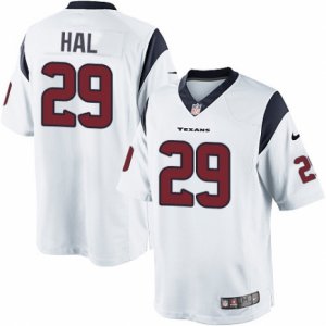 Mens Nike Houston Texans #29 Andre Hal Limited White NFL Jersey