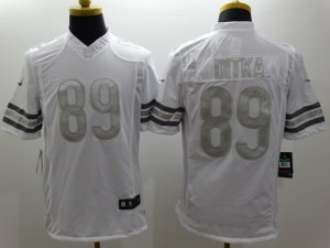 Nike Chicago Bears #89 Mike Ditka Platinum White Jerseys(Game)