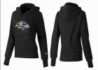 Women Baltimore Ravens Logo Pullover Hoodie-027