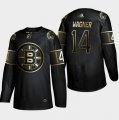 Bruins #14 Chris Wagner Black Gold Adidas Jersey