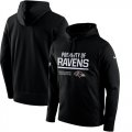 Men's Baltimore Ravens Nike Black Circuit Property Of Performance Pullover Hoodie