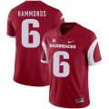 Arkansas Razorbacks 6 T.J. Hammonds Red College Football Jersey