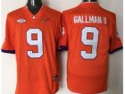 NCAA Clemson Tigers #9 Wayne Gallman II Orange 2016 National Championship Stitched Jersey