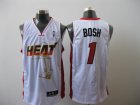 nba miami heat #1 bosh white[2011 finals memorial edition]