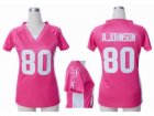 Nike Women Houston Texans #80 Andre Johnson pink jerseys[draft him ii top]