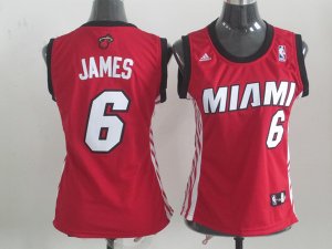 women nba miami heat #6 james red