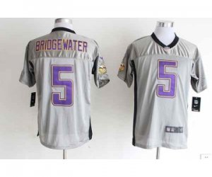 Nike jerseys minnesota vikings #5 bridgewater grey[Elite shadow][bridgewater]