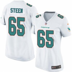 Women\'s Nike Miami Dolphins #65 Anthony Steen Limited White NFL Jersey