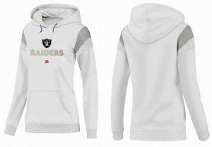 Women Oakland Raiders Logo Pullover Hoodie-050