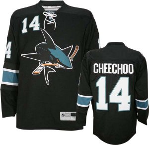 nhl san jose sharks #14 cheechoo black