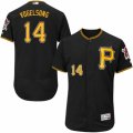 Men's Majestic Pittsburgh Pirates #14 Ryan Vogelsong Black Flexbase Authentic Collection MLB Jersey