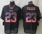 Nike Chicago Bears #23 Fuller Black Jerseys(USA Flag Fashion Elite)