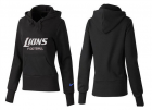 Women Detroit Lions Logo Pullover Hoodie-139