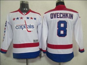 youth Washington Capitals #8 Alex Ovechkin White[winter classic]