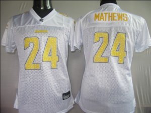 Women San Diego Chagers #24 Mathews White[2010]