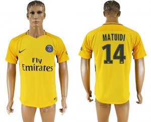 2017-18 Paris Saint-Germain 14 MATUIDI Away Thailand Soccer Jersey