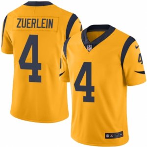 Mens Nike Los Angeles Rams #4 Greg Zuerlein Limited Gold Rush NFL Jersey