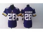 Nike Women Minnesota Vikings #28 Adrian Peterson Purple Jerseys